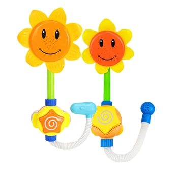 

Baby Funny Water Game Bath Toy Bathing Tub Sunflower Shower Faucet Spray Water Swimming Bathroom Bath Toys For Children
