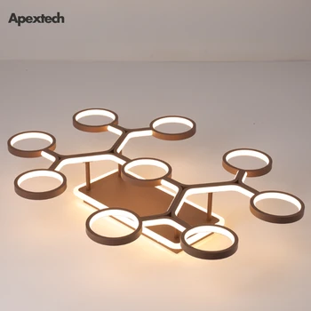 

Modern LED Chandelier Ceiling Mounted Lights Molecular form Living room Lamp Bedroom Dining Room Lighting Fixtures lamparas