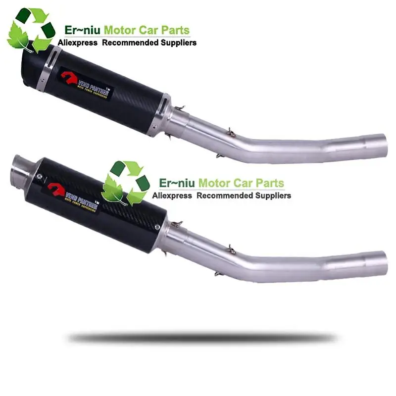 Мотоцикл выхлопной глушитель Средний контакт труба полный Системы без шнуровки для KAWASAKI ZX 10R ZX10R ZX-10R 2008 2009 2010