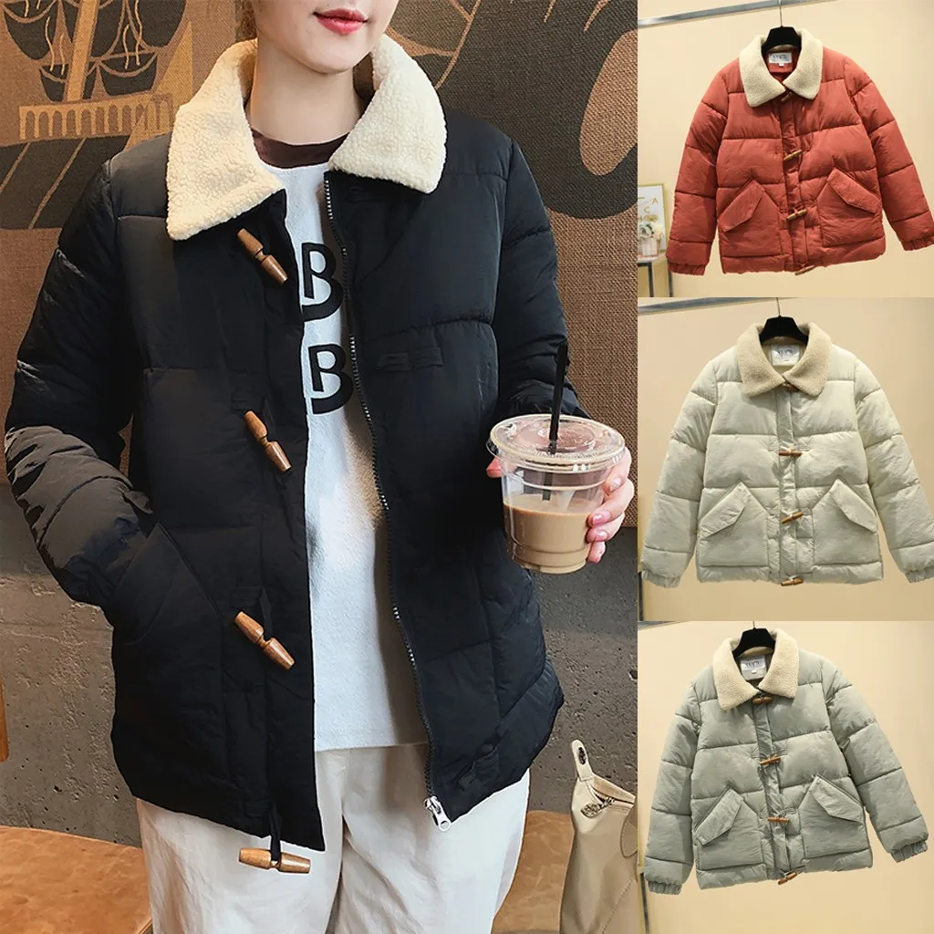 SAGACE женская зимняя однотонная куртка с длинными рукавами, ветрозащитная модная теплая Повседневная куртка, высококачественное пальто