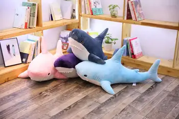 

100cm Plush Pink Shark Toys Stuffed Russia Shark Pillow Cushion Soft Animal Toys Children Kids Birthday Gift NEW 2020 cute pill