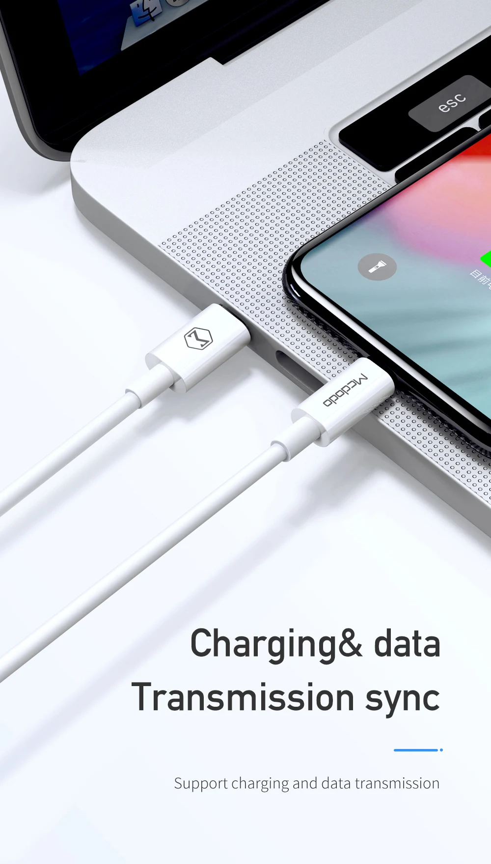 Mcdodo USB C кабель для iPhone X XS Max XR 8 Plus 30 Вт PD быстрое зарядное устройство usb type C для iPhone кабель для передачи данных для MacBook IPad Pro шнур