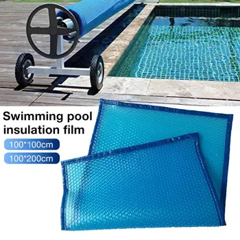 

Swimming Pool Cover Waterproof And Dustproof Insulation Film With Perforated Edging Pool Accessories 100x100CM