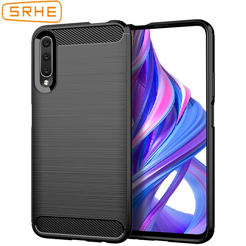 

SRHE Cover For Huawei Honor 9X Pro Case Silicone Rugged Armor Soft Fiber Back Case For Huawei Honor 9X Honor9X Pro Cover