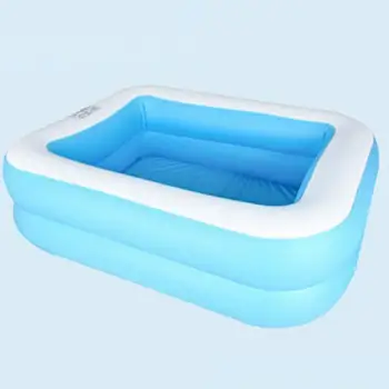 

1.28m Foldable Inflatable Pool Summer Family Large Size Square Inflatable Swimming Pool For kids Adults Swimming Pool Lounger