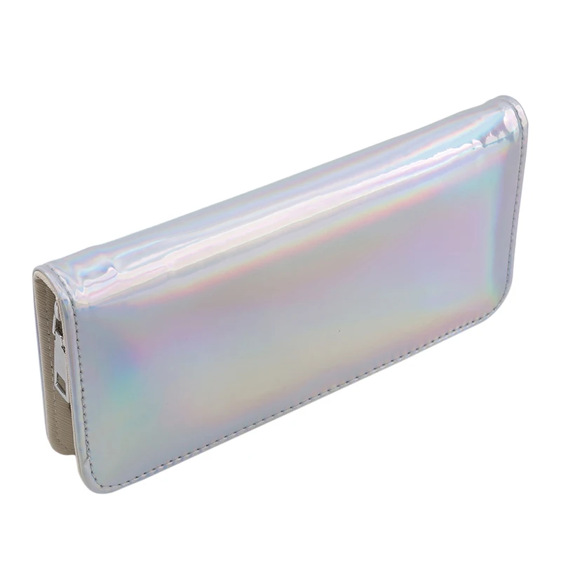 

Fashion Laser Zipper Long Wallet Women Leather Money Pouch Coin Phone Card Passport Holder Clutch Wallets Female Purses
