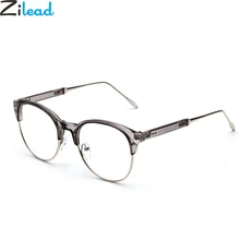 Zilead полуоправы очки оправа для женщин и мужчин круглые оптические сеточки мужские анти UV400 простые очки унисекс