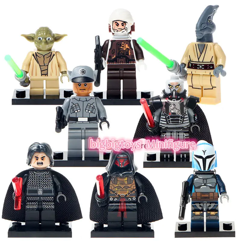 8 шт./компл. Star-Wars, игровые мини-фигурки, строительные игрушки Кубики аниме кирпич рисунок комплект PG8071