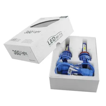 

2pcs Ultra Bright H8/H9/H11 COB LED Headlight Bulb High Power Bulb Auto LED HeadLight Bulbs Conversion Kit Car Accessories