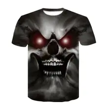 

2022 Summer Short Sleeve Men 3d Devil Pet Pattern Print T-shirt With Large Sweat-wicking Print Summer O-neck Unisex Top 6xl
