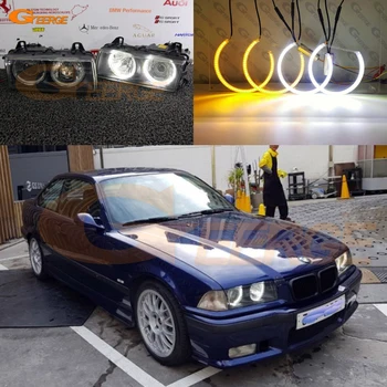 

For BMW E36 318I 323I 325I 328I 1992-1998 Euro headlight Ultra bright Dual Color Switchback led angel eyes drl turn signal