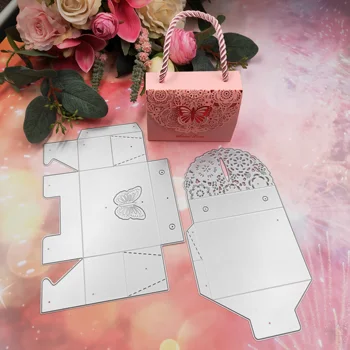 

Butterfly box metal cutting dies 2020 new DIY scrapbook paper card decorative craft embossing mold
