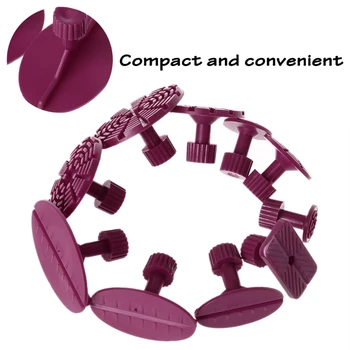 

10pcs PDR Dent Puller Glue Pulling Tabs Paintless Removal Body Repair Tools Kit