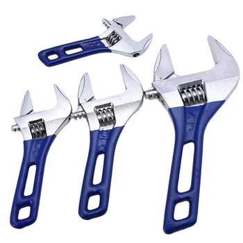 

Short Handle Large Opening Adjustable Wrench, Bathroom Wrench, Water Pipe Wrench, Non-Slip Power Saving Torque Wrench