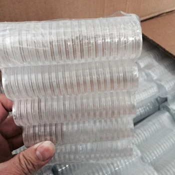 

New 100PCS Clear Round Plastic Coin Capsules Containers Coin Protector Case 27mm