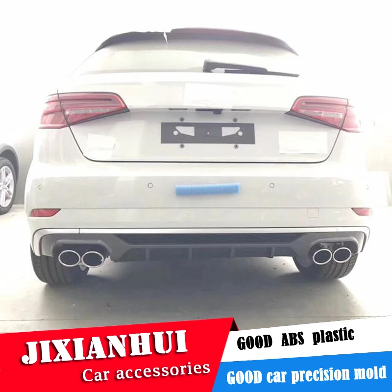 Для Audi A3 S3 обвес спойлер- для A3 Хэтчбек ABS задний спойлер передний бампер диффузор защитные бамперы