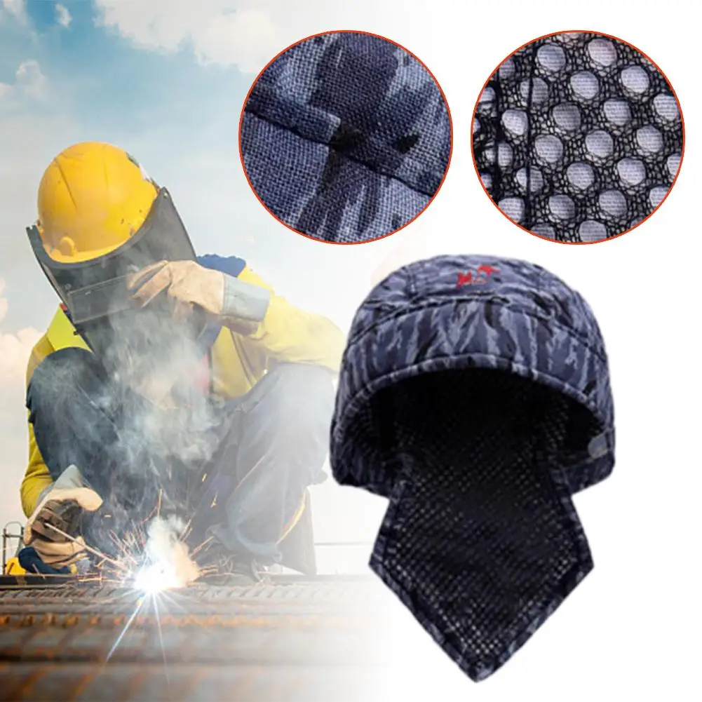 

Washable Flame Retardant Fire Resistant Head Protective Welding Hat Anti-scalding Hat Work Cap Welding Protective Equipment
