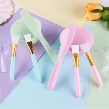 

1 Set Face Mask Mixing Bowl Set DIY Facemask Mixing Tool Silicon Face Mask Brush Facial Mask Bowl Brush Stick Spoon Dropshipping