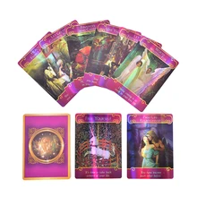 Cartas de Tarot holográficas para Romance, juego de mesa en inglés, cartas