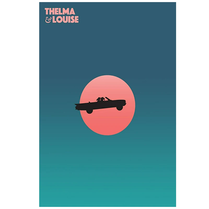 Thelma and Louise Movie Poster Minimalist Movie Poster A4 