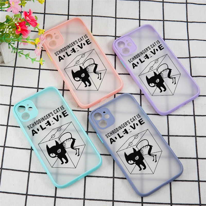 Schrodinger's Cat Чехол для iPhone 11 Pro X XS XR Max 7 8 6 6S Plus 9 SE 2020 Теория большого взрыва Матовый