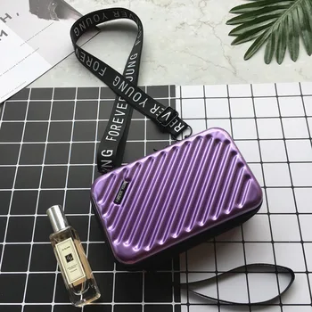 

Female Small Luxury Fashion Mini Luggage Bag Women Hand Bags Womens Suitcase Shape Totes Famous Brand Clutch Bag Mini Box Bag