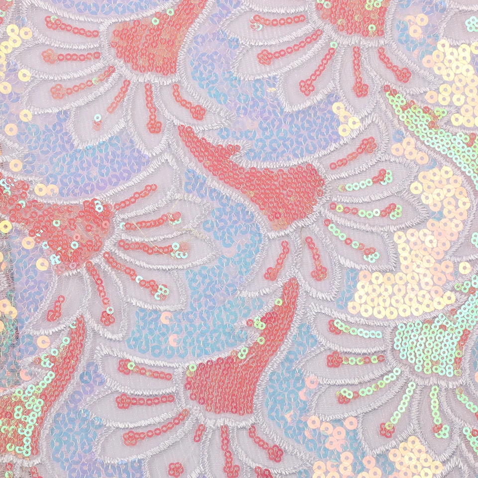 Фиолетовая африканская кружевная ткань, кружевная ткань, новейшая французская Тюлевая сетчатая кружевная ткань для женщин, кружевная ткань с блестками APW2958B