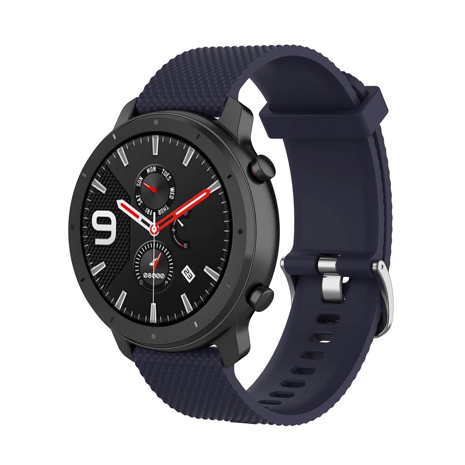 AKBNSTED для Xiaomi Huami Amazfit GTR 47 мм/42 мм красочные силиконовые часы ремешок для Huami Amazfit сменный Браслет аксессуары