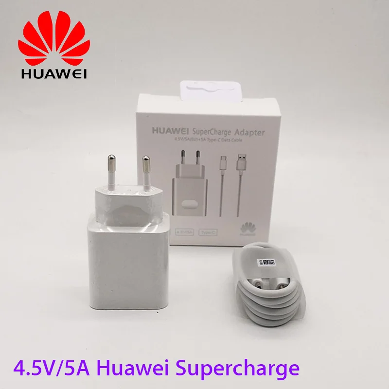 Оригинальное зарядное устройство huawei supercharge для p20 p10 MATE 9 10 20 nova 5 honor note 22 Вт Супер
