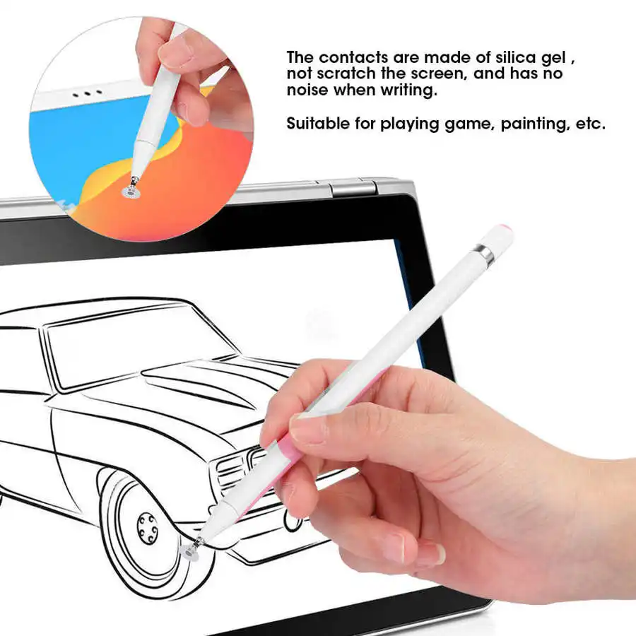 Stylet McAlly Rose à Paillettes Avec Prise Jack Intégrée - Pour Smartphone Et Tablette - NEUF
