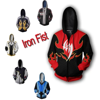 

New Iron Fist 3D Print sweatshirt Marvel hero Cosplay Costume Women Men Couple Hood Top Clothing New