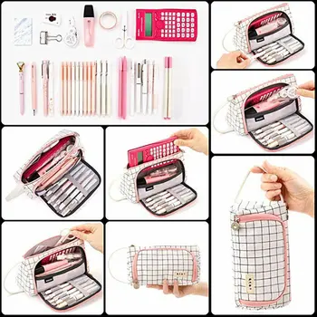 

New Super Pencil Case Kawaii Large Capacity Pencilcase School Pen Case Supplies Pencil Bag School Box Pencils Pouch Stationery