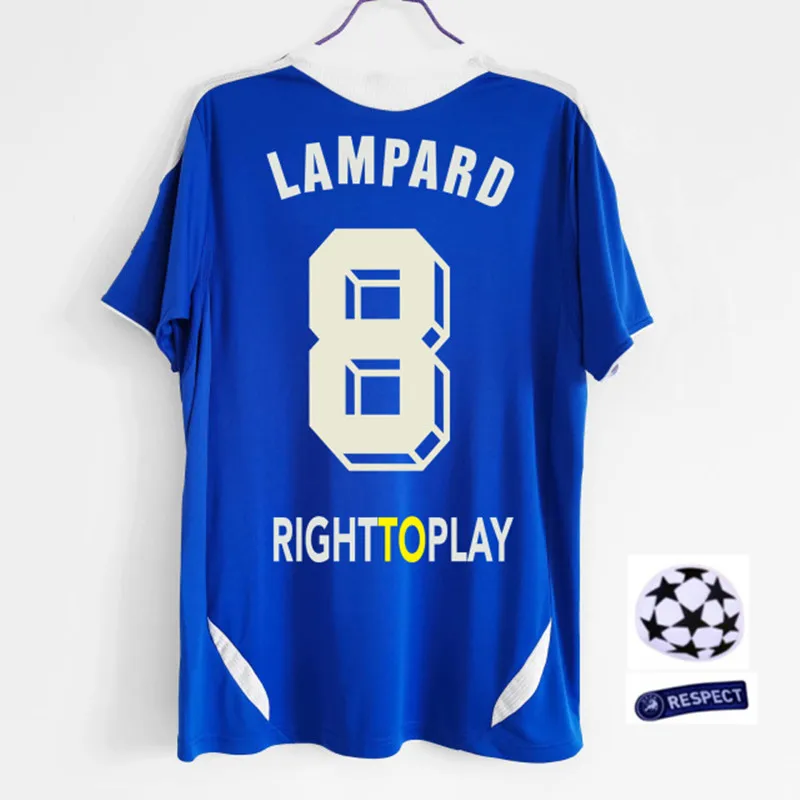 Ретро футболки 2011 2012 домашний LAMPARD DROGBA Торрес Синие футбольные рубашки униформы в