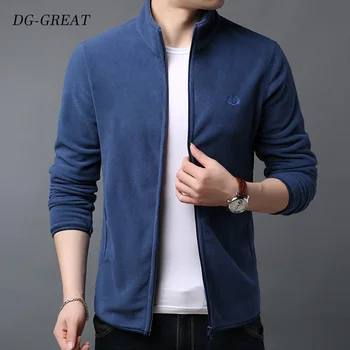 

Sweater Autumn Winter Men's Korean Cardigan Sweater Pure Color Stand Collar Young Middle-aged Versatile Casual Fashion Jacket