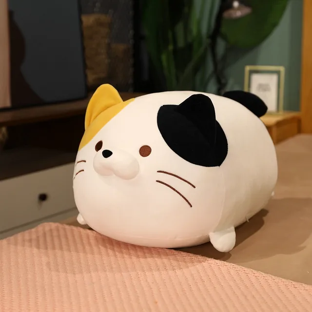 35/50/60cm cute round and round cat plush Pillow Japanese Anime cat plush toy Bedroom sleeping pillow girls birthday gift