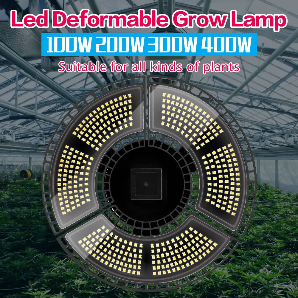 

Led Deformable Plant Light E27 Led Full Spectrum Bulb 220V Hydroponics Led Waterproof Phyto Lamp 100W 200W 300W 400W Grow Light