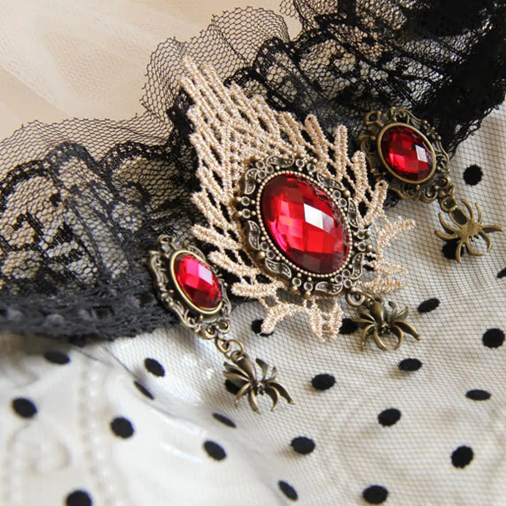 1 шт. Хэллоуин Черная Вуаль Сетка драгоценный камень корона волос женский обруч
