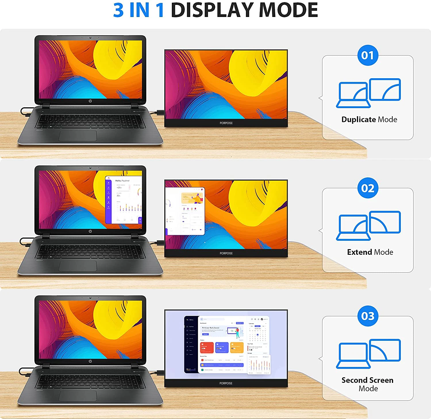 PC  ޴ ʽ , 2.5K 16 ġ, 2560x1600 IPS ޴ ÷ 16:10, HDR 100% sRGB USB C HDMI ǻ ȭ