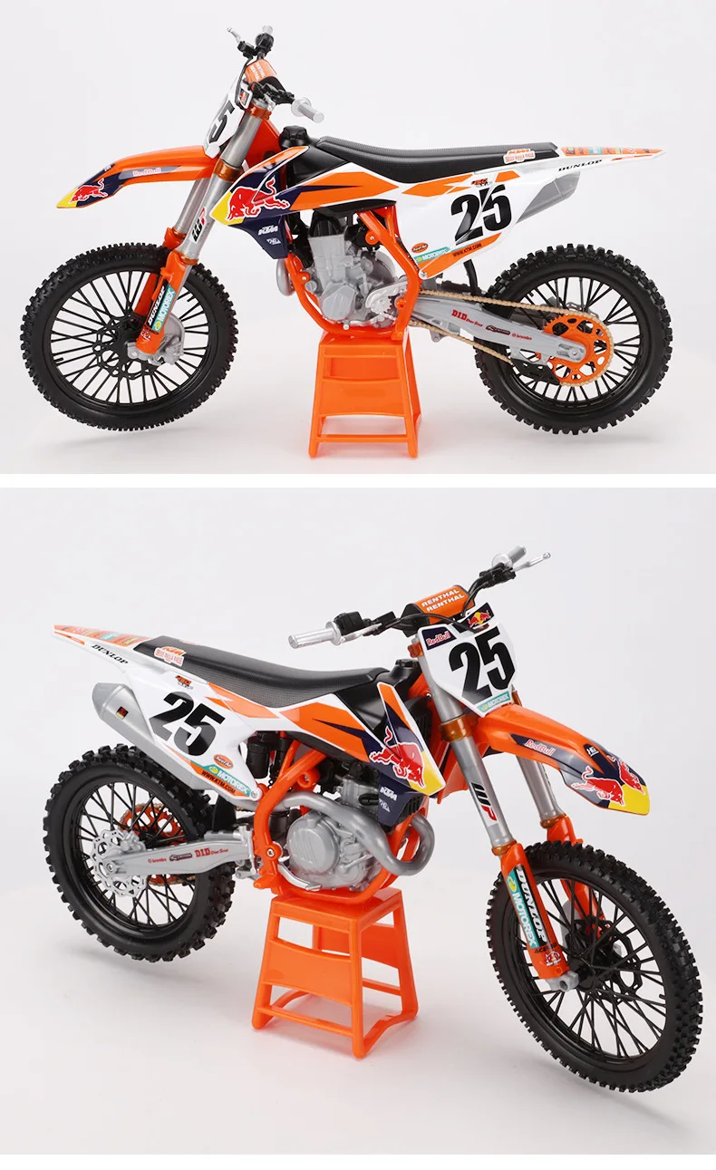 Maisto 1: " Ред Булл" мотоцикл KTM 450 SX-F внедорожные гоночный автомобиль модель мотоцикла большой Размеры