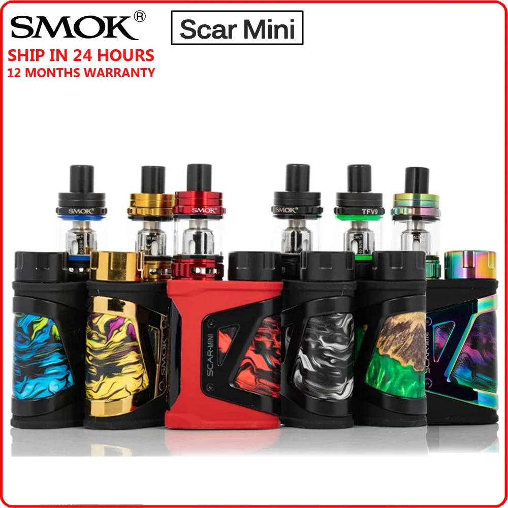 Оригинальный набор SMOK Scar Mini 80 Вт электронная сигарета вейп с испарителем TFV9 мини