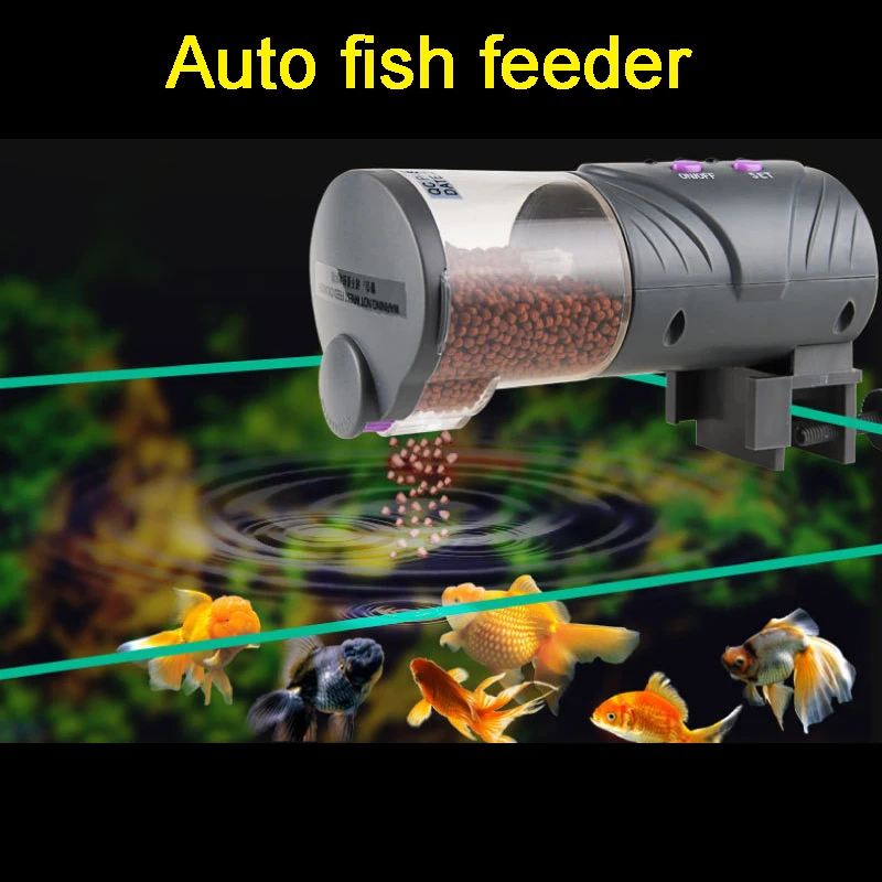 

Automatic Electrical Plastic Fish Timer Feeder Home Aquarium Food Feeding Portable Fish Feeder Tools