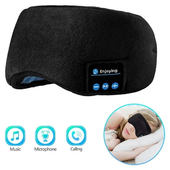 

Bluetooth 5.0 Sleeping Eye Mask Headphone Travel Music Wireless Eye Shades Running Sports Headset