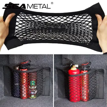 

Car Trunk Box Nets Storage Bag Car Trunk Net Nylon SUV Auto Organizer Car Styling Luggage Holder Pocket Stickers Car Accessories