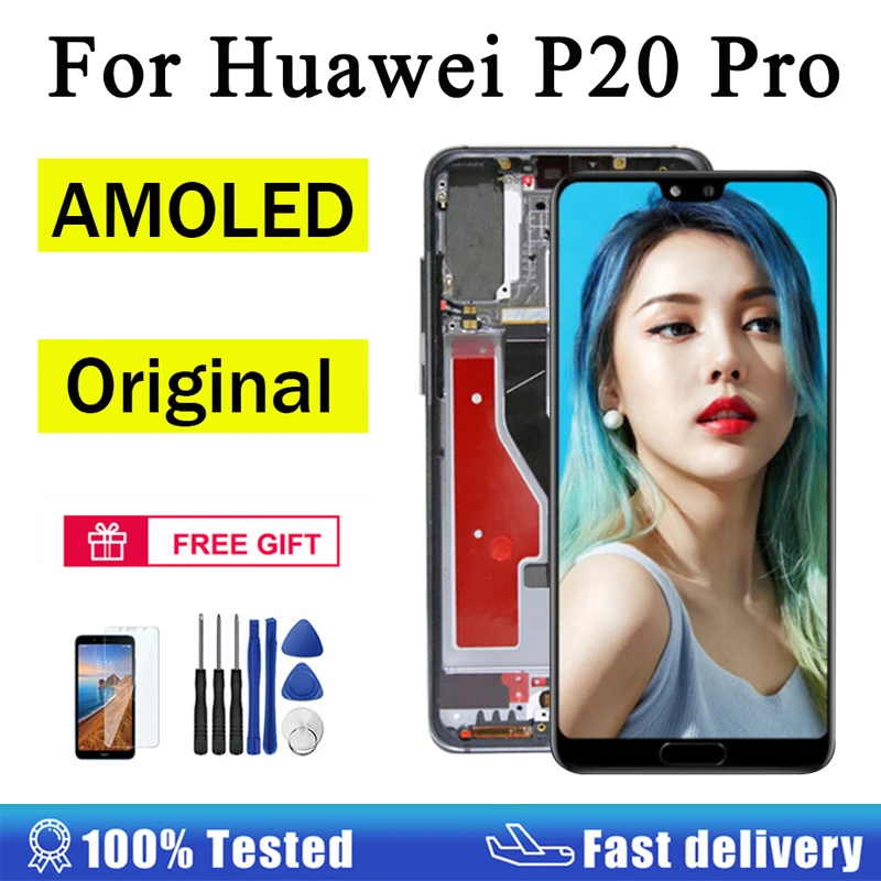Оригинальный AMOLED 6 1 ''для Huawei P20 Pro ЖК-дисплей сенсорный экран дигитайзер в