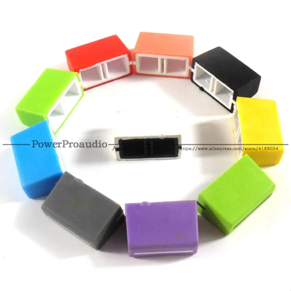 10pcs colorful Channel Fader Cap Repair DJ For Numark NS6 NS7 PRO3 S2 S4 S8 Controller Mixer