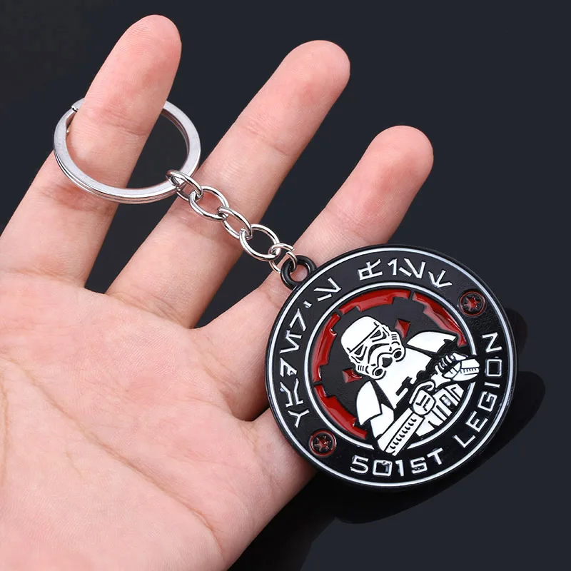 Мужская футболка Star Wars Chewbacca медаль брелки подъем Скайуокера логотип металлический брелок для мужчин и женщин фильм ключ аксессуары