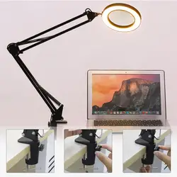 Loupe éclairée pliable 5X USB LED pour réparation/lampe de Table/bijoutier/outil de soins de la peau 
