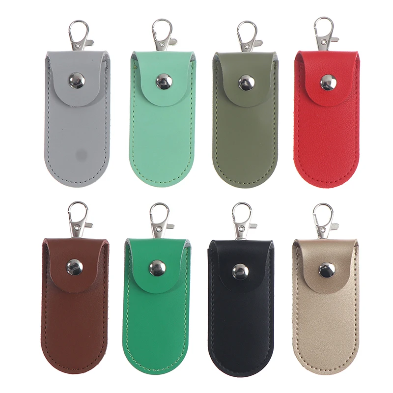 USB Flash Drive Case 1pc Pouch Bag Case Protective Leather Key Ring For Usb Flash Drive Pendrive Memory Stick OTG