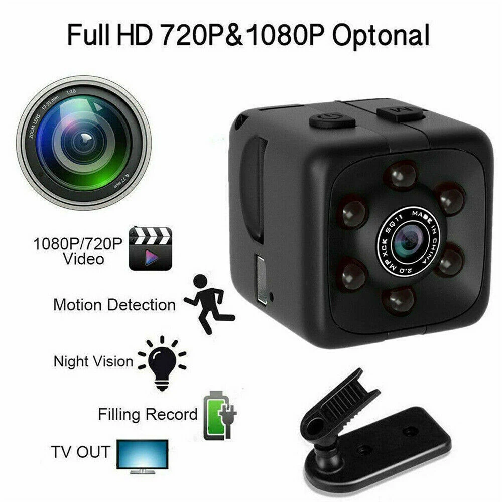 Mini SQ11 Full HD 1080P DV Sport Action Micro Camera DVR Video Recorder Camcorder  Mini Camera  Sensor Night Vision Camcorder