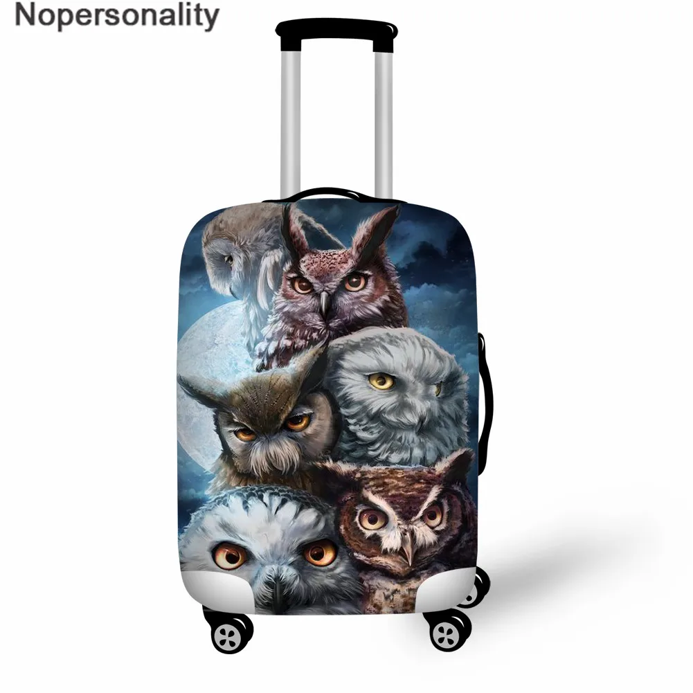 LH1088 Nopersonality Galaxy Сова Печать эластичные защитные багажные Чехлы для 18-32 дюймов чемодан чехол багажная крышка аксессуары для путешествий - Цвет: LH1088